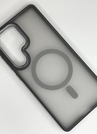 Чохол magnetic color з magsafe samsung galaxy s25 ultra (grey)