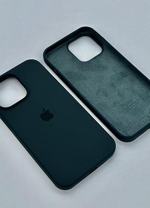 Оригинальный чехол silicone case iphone 16 (forest green)