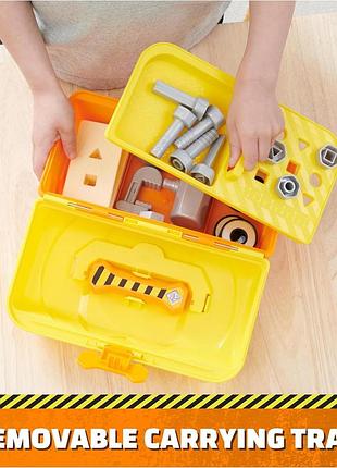 Rubble & crew construction toolbox spin master щенячий патруль кремез і команда ігровий набір інструментів 3