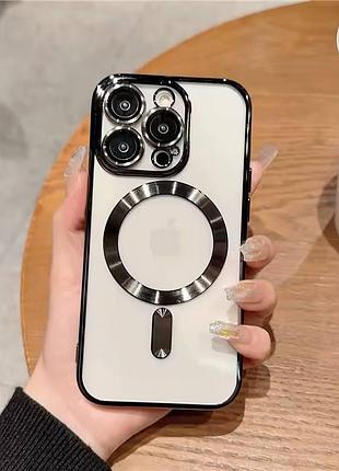 Чехол shining with magsafe iphone 16 pro (black)
