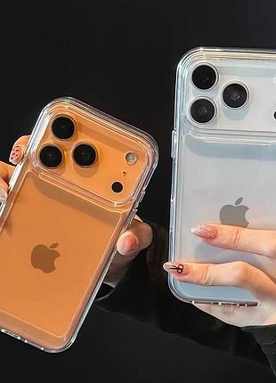 Оригинальный прозрачный чехол iphone 17 pro max