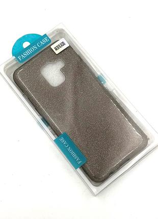 Чехол samsung a8 2018 (a530) silicon case gold 3
