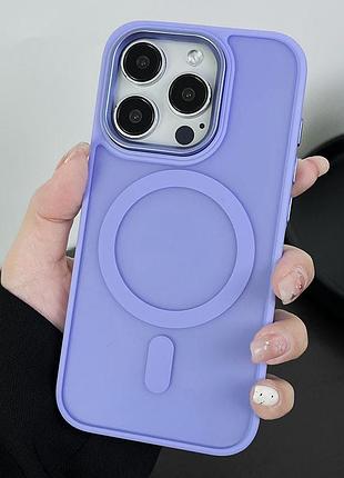 Чехол magnetic color с magsafe iphone 16 pro (glucine)