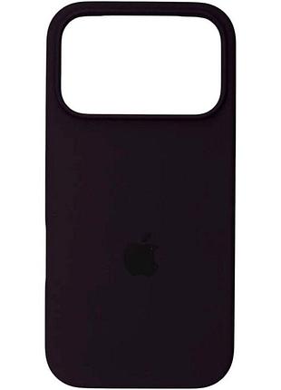 Оригинальный чехол silicone case iphone 17 pro max (deep purple)