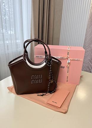 Miumiu ivy leather bag 22х20х10