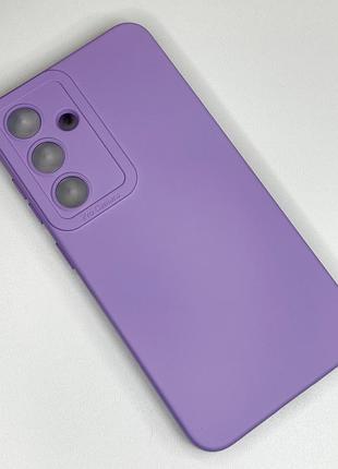 Чехол silicone case samsung galaxy s25 (light purple)