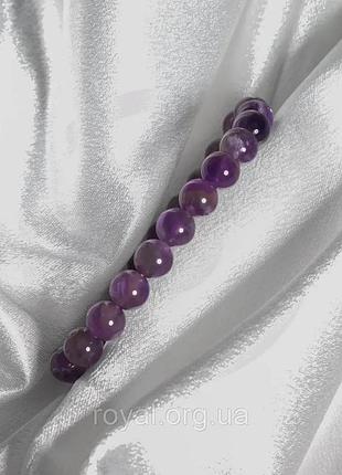 Женский браслет violet из натурального камня аметист - 16 см