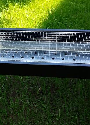 Складной мангал-гриль bbq grill portable 60 см – туристический мини-мангал для шашлыка, кемпинга и дачи