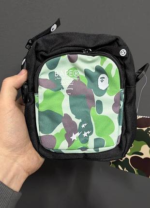 Барсетка bape зелена oni size
