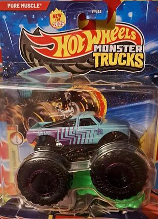 Hot wheels monster trucks 1:64 scale pure muscle jcf08 mattel хот вілс монстер трак пьюр маскл
