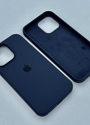 Оригинальный чехол silicone case iphone 16 (midnight blue)