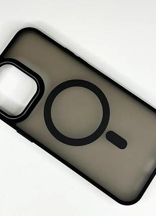 Чехол magnetic color с magsafe iphone 16 pro (black)