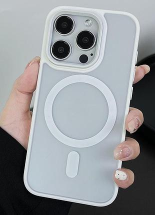 Чохол magnetic color з magsafe iphone 16 (white)