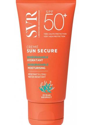 Svr sun secure hydratant cream spf 50+ сонцезахисний крем для нормальної, сухої та чутливої шкіри