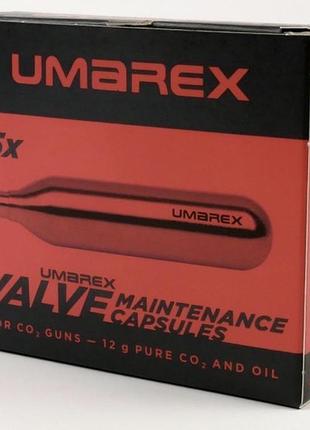 Балон umarex з со2 12 г, сервісний, для чищення та змащування клапанів, 5 шт.