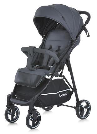 Прогулочная детская коляска bambi m 4249-2 gray matt