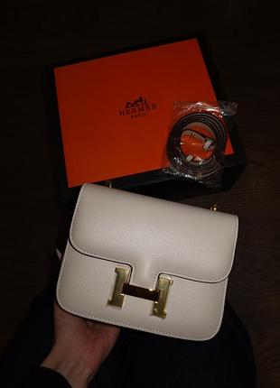 Hermes constance 18 cream gold