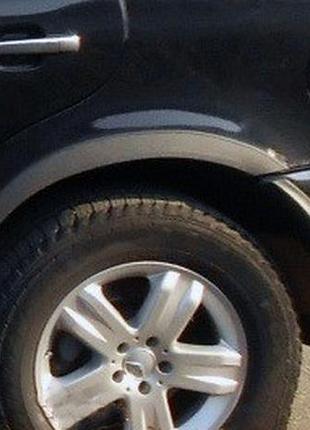 Накладки на арки (4 шт, чорний метал) для mercedes ml w163 1997-2005 рр