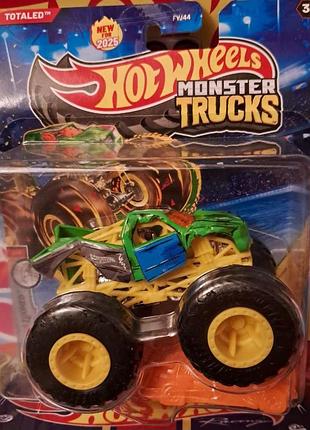 Hot wheels monster trucks 1:64 scale totaled jcd95 mattel хот вілс монстер трак тоталед