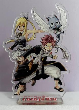 Акрилова фігурка по аніме фейрітейл хвіст феї, fairy tail грей фулбастер, нацу драгніл, геппі, люсі гартфілія, венді марвелл, ерза