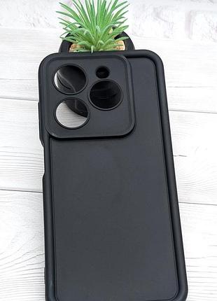 Уценка !!!! чехол shock case для tecno spark 20c (bg7n) бампер силиконовый цвет черный (уценка)