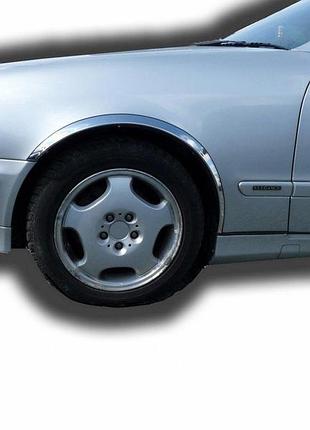 Накладки на арки (4 шт, нержавейка) для mercedes clk w208 1997-2002 гг
