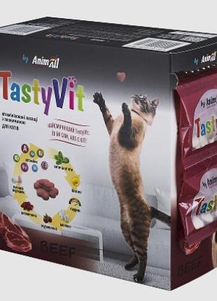 Animall tastyvit вітамінізовані ласощі для котів з яловичиною