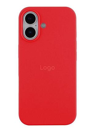Силиконовый чехол с закрытым низом apple iphone 17 silicon case #14 red