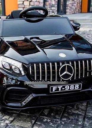 Детский электромобиль на аккумуляторе mercedes m 4560 на радиоуправлении для детей 3-8 лет автопокраска черный