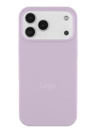 Силиконовый чехол с закрытым низом apple iphone 17 pro silicon case #83 lilac