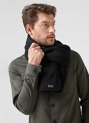 Шарф s.oliver 98,899,91,3804*9999 unisex черный б/р (182 532)