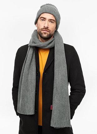 Шарф мужской вязаный теплый бренд s.oliver 98.899.91.3804*9730