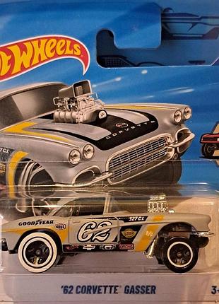 Hot wheels 2025 reverse rake '62 corvette gasser 4/5 182/250 jbb08 корвет машинки базові колекційні хот вілс