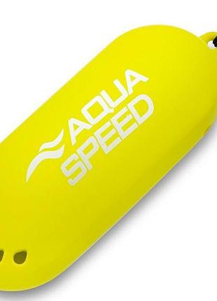 Чехол для очков (силиконовый) aqua speed silicone goggle case желтый