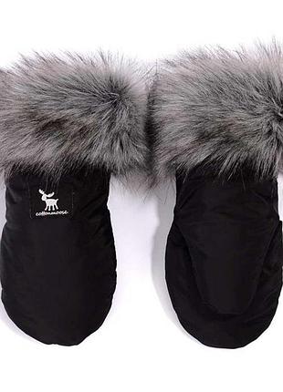 Рукавицы cottonmoose handmuff black/silver