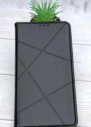 Чехол книжка business leather для samsung galaxy a57 / a576 на магните с подставкой черный