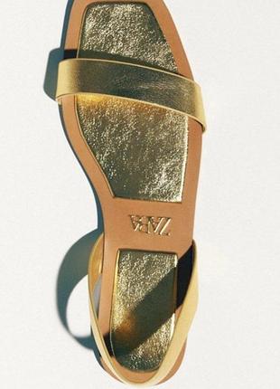 Босоніжки жіночі zara шкіряні
