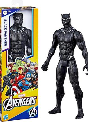 Ігрова фігурка чорна пантера 30 см марвел оригінал hasbro marvel black panther action figure