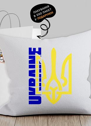 Подушка з патріотичним зображенням "ukraine. герб прикраси"