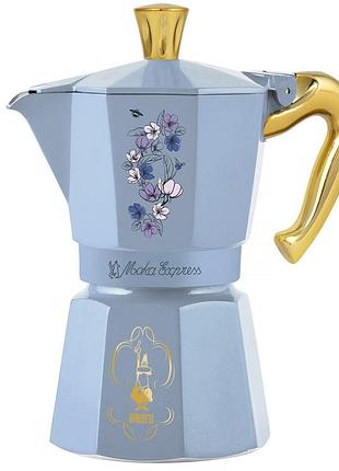 Гейзерна кавоварка bialetti moka express bridgerton 270 мл. 6 чашок