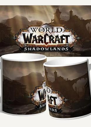 Чашка/кружка с принтом wow shadowland заставка