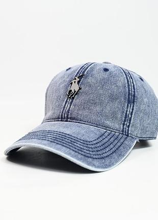 Бейсболка polo джинсовая универсальная