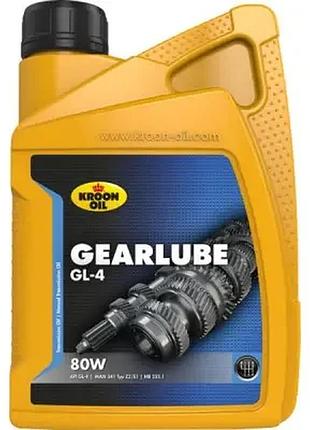 Масло трансмиссионное kroon oil gearlube gl-4 80w 1л (01209)