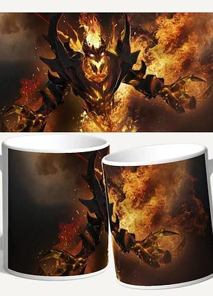 Чашка/кружка с принтом shadow fiend dota 2