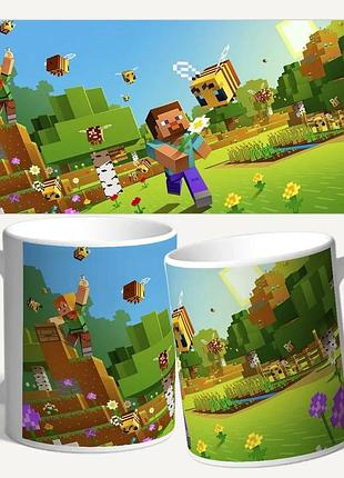 Кружка с изображением minecraft — твой игровой талисман