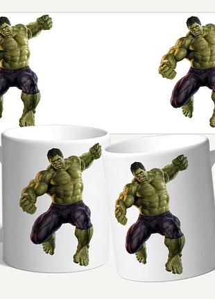 Чашка з принтом халк — подарунок фанату marvel