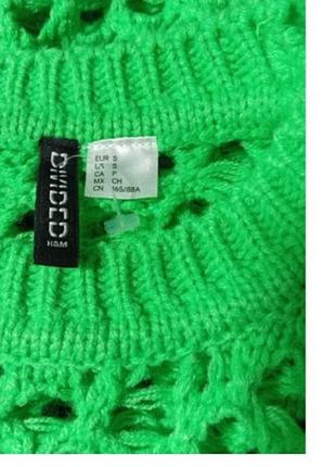 Вязаный джемпер сетка 6