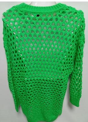 Вязаный джемпер сетка 3