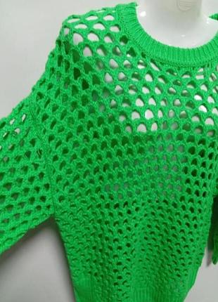 Вязаный джемпер сетка 4