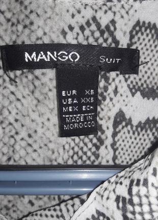 Супер блуза леопардового принта бренда mango размер xs новая